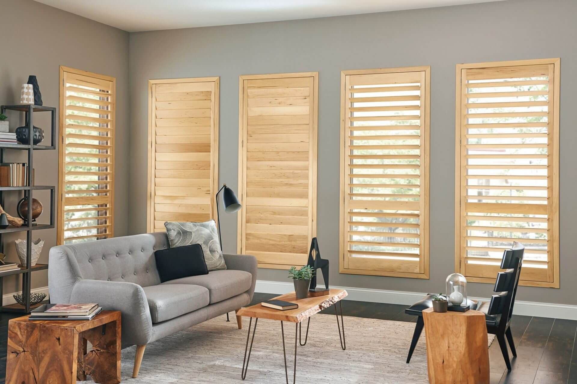 Graber-1515-Wood-Shutters living room